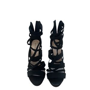 Marco Republic Black Strappy Dubai Platform Heels size 8.5